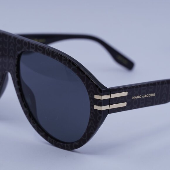 Marc Jacobs MARC 747/S 003L IR Sunglasses Pattern Aviator Frame, Grey Lenses - Picture 4 of 10